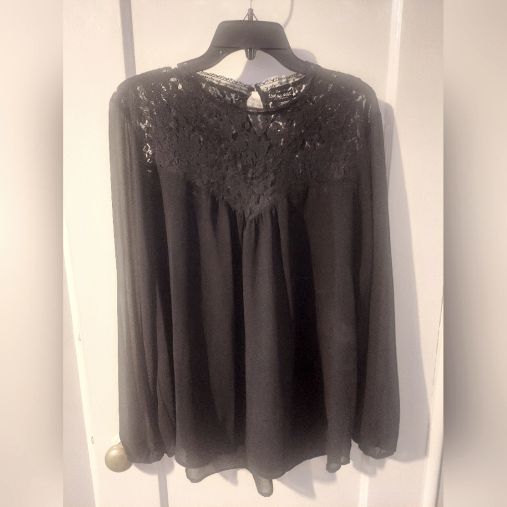 Black Lacey Top